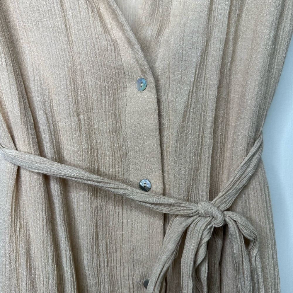 Indigo Rose Coastal Button Down Midi Dress Size Medium - Picture 7 of 13